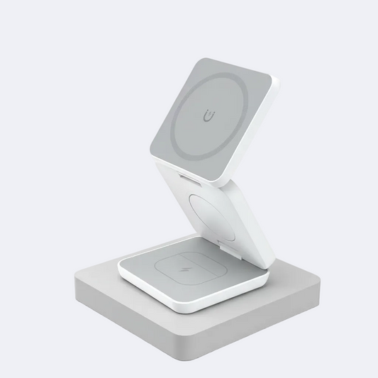 Gripfy MagFold™ 3-in-1 Magnetic Wireless Charger – Foldable Charging Station for iPhone, Apple Watch & AirPods